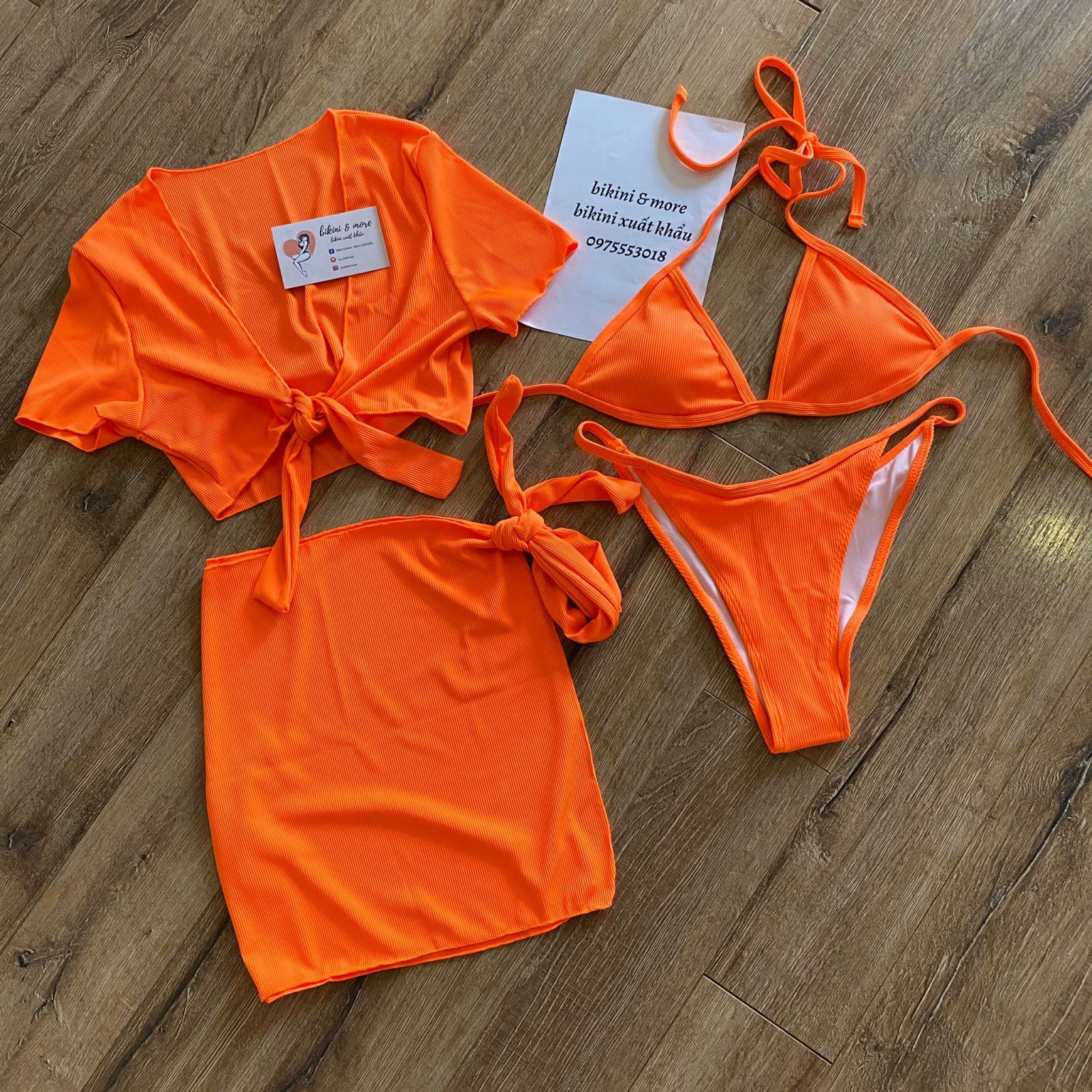 Bkn Set Bikini M N En Cam Neon H Ng N U V I T M K M O