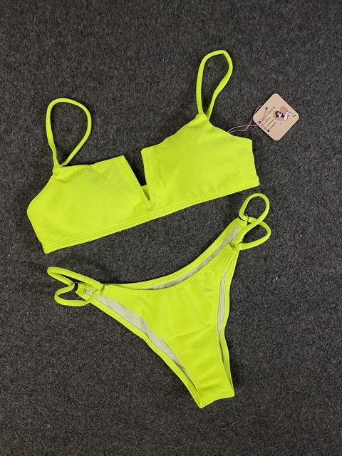 Bkn Set Bikini C V V I G N Xanh Neon Cam H Ng Bikini More